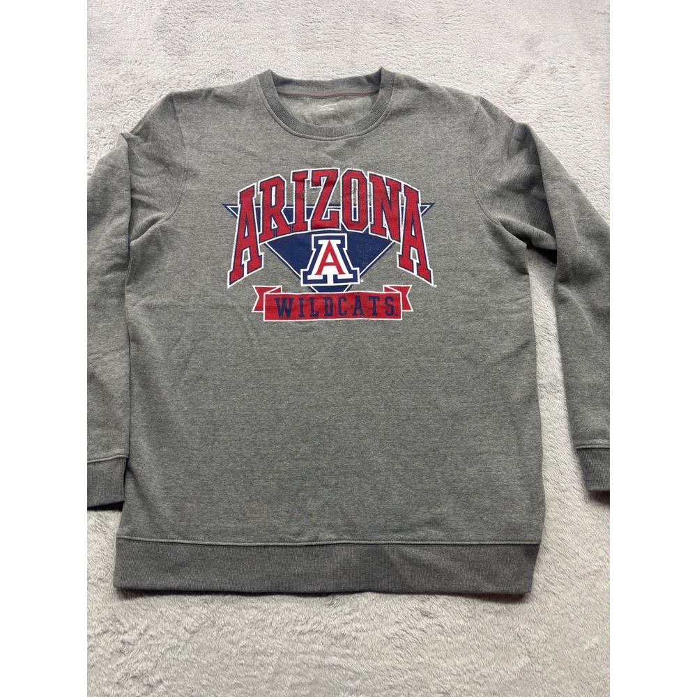 Arizona Wildcats‎ Crewneck Sweatshirt by Captivating Mens Large Gray NCAA New